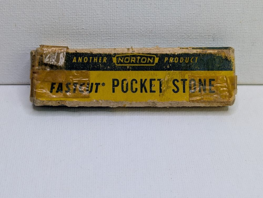 Vintage Norton KP13 Fastcut Pocket SharpeningStone Behr-Manning Unused With Box